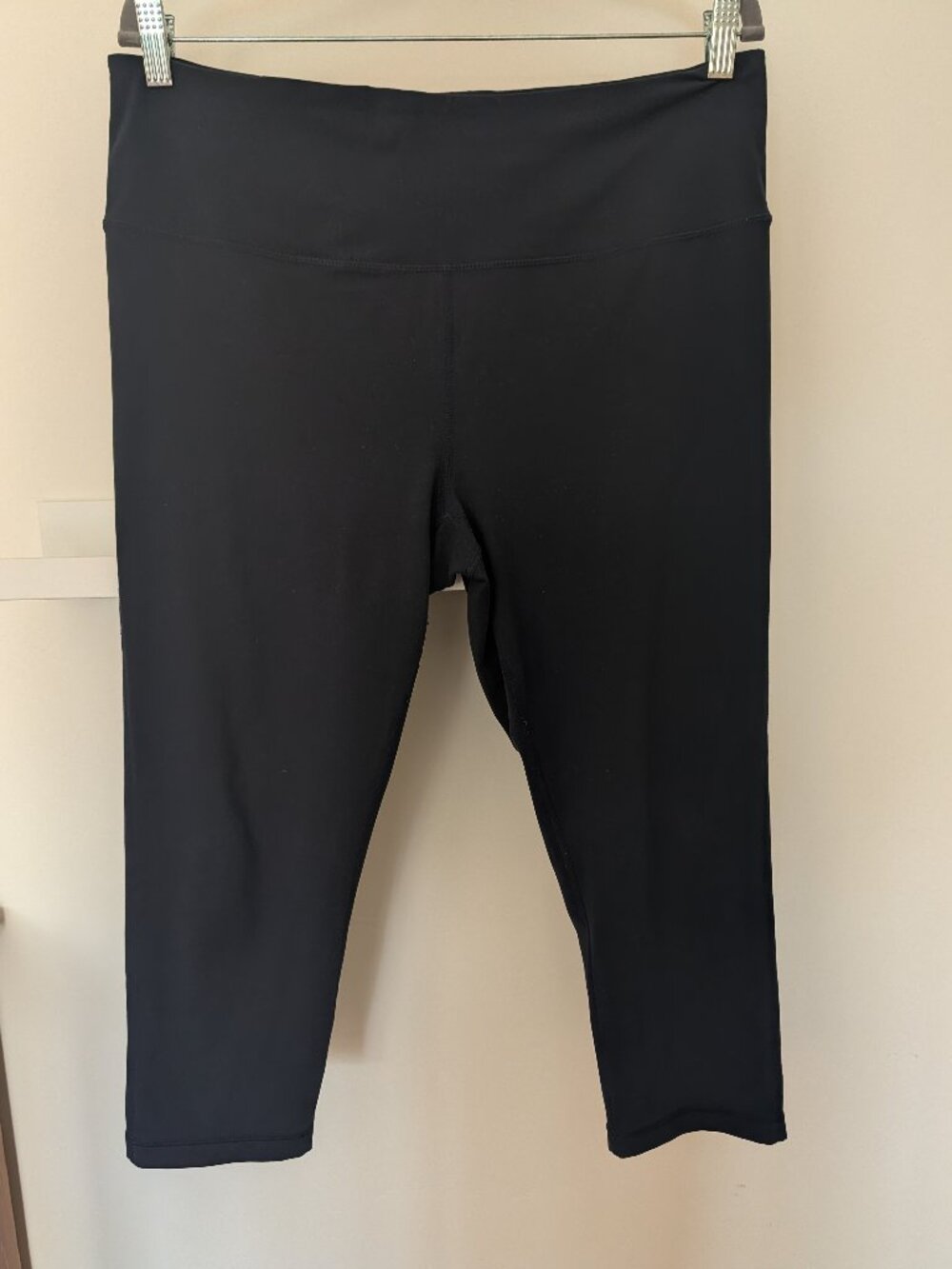 Nordstrom Zella Studio Lite Navy Blue 3/4 Cropped Leggings Womens XL ID Pocket